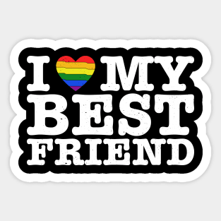 I Heart My Best Friend - Love LGBT LGBTQ Sticker